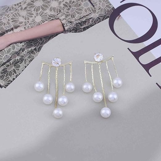 Zircon Pearl Tassels Earring, Elegant Imitation Pearl Dangle Earrings, Rhinestone Drop Dangle Earrings, Women Elegant Long Pearl Tassel Earrings, Butterfly Dangle Earrings For Women Zircon Pearl Tassels Earring, Elegant Imitation Pearl Dangle Earrings, Rhinestone Drop Dangle Earrings, Women Elegant Long Pearl Tassel Earrings, Butterfly Dangle Earrings For Women